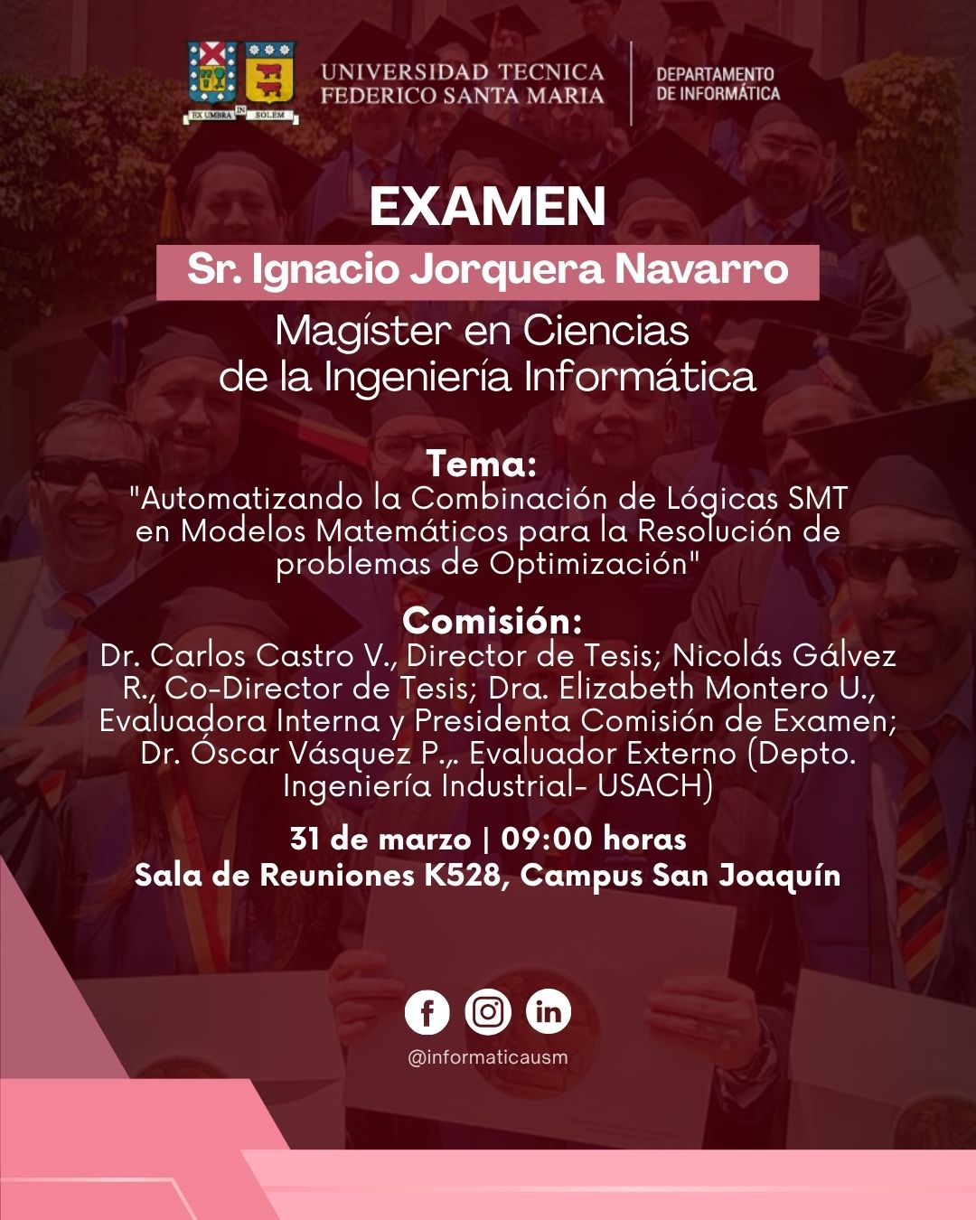 Examen de Grado Sr. Ignacio Jorquera Navarro - Departamento de ...